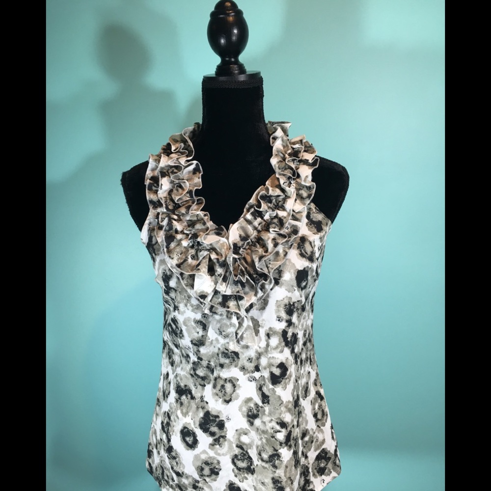 🆕 NWT New York & Company Print Blouse Size XS